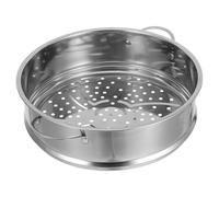 Acero Inoxidable Cesta Vaporera con Asa 28cm para Cocina | Rejilla, Distribución Uniforme del Calor, Limpieza Fácil, Uso Múltiple, Plata para Familias y Mariscos