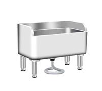 Acero Inoxidable Comercial Fregadero Fregona de Piso，fregona de Baño Lavabo Servicio Lavadero Lavabo de Decantación，Cubo de Fregona para Uso Doméstico，con Drenaje/Colador，para Cocina/Restaurante