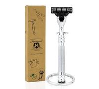 Acero inoxidable compatible con Gillette Mach3 - Maquinilla de afeitar y maquinilla de afeitar de afeitar, - premium selección para el afeitado Caballero