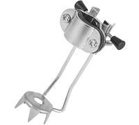 Acero Inoxidable Crampones para Bastones de Trekking, 5 Dientes | Punta Antideslizante de Nieve y Hielo, Dos Tornillos, Plata, para Bastones y Puntas de Goma