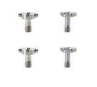 Acero Inoxidable D de Mango Anilla 1/4 Tornillo de Montaje para Cámara Trípode Monopié o Liberación Rápida (QR) Placa -4 Unidades, para Zapata rápida, cámara Tornillo etc accesorios de la cámara
