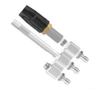 Acero inoxidable de 3 pulgadas para punta de boquilla con conexión rápida de /4 pulgadas, accesorio turbo giratorio para limpiador de alta presión, spray ajustable para entrada y jardín