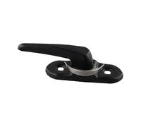 Acero inoxidable de doble bloqueo negro para cara para hebilla plateada bidircional ojo dorado (negro)