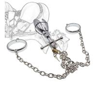 Acero Inoxidable Dilatador Anal Bondage Esposas de Metal Esposas Apertura Sexual Plug Anal Esparcidor Anal Butt Plug BDSM Esposas con Cerradura Masturbador Juguete Sexual para Parejas(Normal-Männlich)