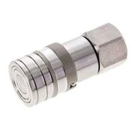 Acero inoxidable DN 10 Boca Hidráulica de Cara Plana G 1/2 pulgadas Rosca Hembra ISO 16028 CEJN D 19.7mm