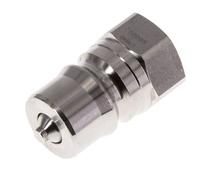 Acero inoxidable DN 12.5 Acoplamiento hidráulico Enchufe G 1/2 pulgada Rosca Hembra ISO 7241-1 B D 23.5mm