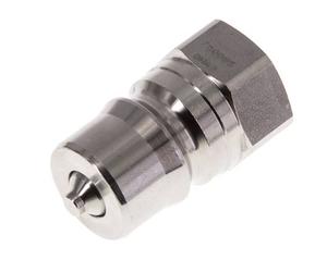Acero inoxidable DN 12.5 Acoplamiento hidráulico Enchufe G 1/2 pulgada Rosca Hembra ISO 7241-1 B D 23.5mm
