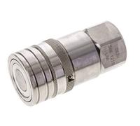 Acero inoxidable DN 12 Boca hidráulica de cara plana G 1/2 pulgadas rosca hembra ISO 16028 CEJN D 24.5mm