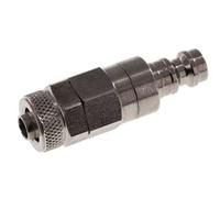 Acero inoxidable DN 5 Tapón de acoplamiento de aire Tuerca de unión 6x8 mm Cierre doble