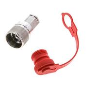 Acero inoxidable DN 6.3 Acoplamiento hidráulico Enchufe G 1/4 pulgada Roscas Hembra ISO 14541 D M24 x 2