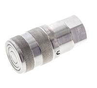 Acero inoxidable DN 6 Boca Hidráulica de Cara Plana G 1/4 pulgada Rosca Hembra ISO 16028 D 16.2mm