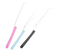 Acero Inoxidable Espátula Cosmética, Espátula De Maquillaje De Acero Inoxidable,Herramienta De Espátula De Belleza - Juego De 3 Rasquetas De Cara Para Viajes, Herramienta De Agitación De Bas