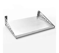 Acero Inoxidable Estante Flotante,montaje En Pared Estantes De Almacenamiento Almacenamiento En La Cocina Estantes De Pared Para Botellas De Condimento De Horno De Microondas A 40x40cm(16x16inch)