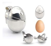 Acero Inoxidable Forma De Huevo Bola Camilla Jaula De Castidad Masculina Anillo De Polla Juguetes Sexuales Para Hombres Dispositivo De Cinturón De Restricciones De Virginidad Gay,52mm