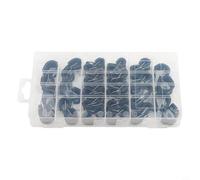 Acero inoxidable goma P Clip Abrazaderas Surtido Set Cable Cable Abrazaderas