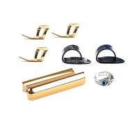 Acero inoxidable Guitarra Slide Tone Rod para Lap Steel Hawaiian Electric Accesorios Gold Slide Fingerringe