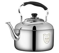 Acero Inoxidable Hervidor Silbante, 4L/5L/6L Hervidor de Agua Para Estufa, Ligero Hervidores de Camping con Mango Resistente Al Calor, para Estufa de Gas, Eléctrico, Halógeno(6L)