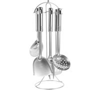 Acero Inoxidable Juego de Utensilios de Cocina Plata 7 Piezas | Set, Estilo Estante Aleatorio, para Cocina Organizada y Limpieza Fácil, Uso Diario Varios estilos