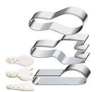 Acero Inoxidable Molde Para Pastelería | 3 Piezas De Molde De Acero Inoxidable Con Diseño De Dientes,Anillos Para Pasteles - Para Pasteles Postres Amigos Colegas Hogar Cocina