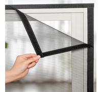 Acero Inoxidable Mosquitera para Ventanas con Marco, Retirable Mosquitera Corredera Redes para Gatos para Ventanas, Fácil de Instalar (Color : Gray Mesh Black Frame, Size : 60x190cm)
