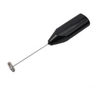 Acero inoxidable para mini batidor eléctrico para mezclar café, claras de huevo y yemas y hacer platos de huevo al vapor (negro)