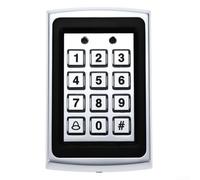 Acero inoxidable para RFID para sistema de control de acceso con lector de tarjetas de teclado retroiluminado, máquina de entrada de tarjetas inteligentes de identificación de 125 kHz, carcasa de