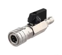 Acero inoxidable para válvula de bola de lavado a presión conexión rápida, 4000 PSI, fácil operación con cinta cruda para sellar