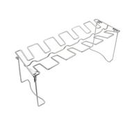 Acero Inoxidable Parrilla para Plegable Portátil Muslos de Pollo | Plata, Estilo Stainless Steel B, Resistente al Óxido, para Camping y Pesca, Fácil de Llevar