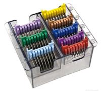 Acero inoxidable Peinetas insertables para Esquiladora + Podadoras de pelo. Ocho Unidad en diferentes Corte a la longitud para Wahl / Moser / Ermila (aptas Aparato ver -ser)