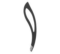 Acero Inoxidable Pinza para Cejas Negra Punta Inclinada | Herramienta de Precisión, Acabado Negro Elegante, Uso en Rutina de Maquillaje, para Hombres y Artistas