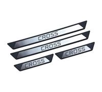 Acero Inoxidable Protector Umbral Puerta Coche para Fiat Tipo Cross 2016-2022, Autoadhesivo Puerta Guardias del Borde Estribos Decoración Accesorios, 4 Piezas