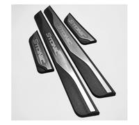 Acero Inoxidable Protector Umbral Puerta Coche para Kia Stonic 2017-2022 2023 2024, Autoadhesivo Puerta Guardias del Borde Estribos Decoración Accesorios, 4 Piezas