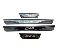Acero Inoxidable Protector Umbral Puerta Coche para Mazda CX-5 CX5 2013-2022 2023 2024, Autoadhesivo Puerta Guardias del Borde Estribos Decoración Accesorios, 4 Piezas