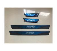 Acero Inoxidable Protector Umbral Puerta Coche para Renault Arkana 2019 2020 2021 2022 2023 2024, Autoadhesivo Puerta Guardias del Borde Estribos Decoración Accesorios, 4 Piezas,Blue