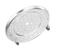 Acero Inoxidable Rejilla de Vapor Redonda, Alta y Resistente | Accesorio de Cocina Multiusos, para Pescado y Arroz, Fácil de Limpiar, Color Plata