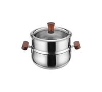 Acero inoxidable Stock Pots Lavavajillas Tapa de Vidrio Utensilios de Cocina para hacer Sopa Hogar Calor Ollas de vapor Lavavajillas Olla