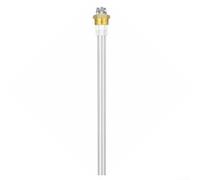 Acero inoxidable SUS304 G1 rosca 3-Pin Water Level Electrodo Rod con conexión de latón y aislamiento de PTFE para caldera de vapor y sistemas de abastecimiento de agua potable