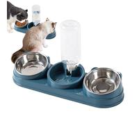 Acero Inoxidable Tilted Water Dispenser Pet Supplies | Pet Bowl | Elevated Dog Cat Water Bowl Food Dispenser for Kitten Puppy Small Animal Drinking Bunny Home Apartment