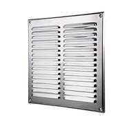 Acero Inoxidable Ventilación Reja 295mm x 295mm Tubo Ventilación Cubierta