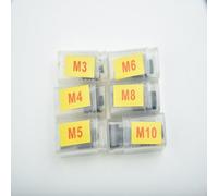 Acero para tuercas de remache cabezales de mandril para mano manual para remachadoras de apoyo para estándares de rosca M3 M5 M6 M8 M10 (M3-M4-M5-M6-M8-M10)
