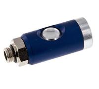 Acero templado DN 7.4 Enchufe de seguridad para acoplamiento de aire con pulsador G 1/4 pulg Macho