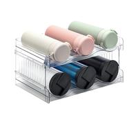ACEROMT Botellero Apilable Organizador Botellas Pared Botellero Frigorifico Soporte para Botella Organizador de Cocina para Cocina, encimera, Armario, Oficina 2 Niveles 6 Botellas