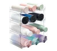 ACEROMT Botellero Apilable Organizador Botellas Pared Botellero Frigorifico Soporte para Botella Organizador de Cocina para Cocina, encimera, Armario, Oficina 4 Niveles 12 Botellas