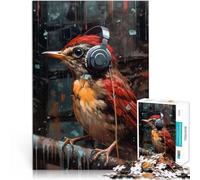 Acertijo para Auriculares American Robin Rompecabezas de 1000 Piezas para Adolescentes 50x75cm Interacción Entre Padres e Hijos para Mayores de 14 años