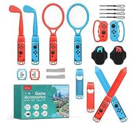 Aceshop 14 en 1 Switch Sports Paquete para Switch/Interruptor de Nintendo OLED Switch Sports Accesorios Tenis Golf Espada Bola de bolos Correa para la muñeca Encuadernación Paquete de deportes Switch