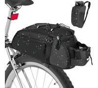 Aceshop Bolsa Alforja Trasera Bicicleta, 8L Bolsa Trasera Bicicleta Impermeable Reflectante Alforjas Bicicleta Bolsa Portaequipaje para Bicicleta Bolsa para Portabicicletas para Ciclismo al Aire Libre