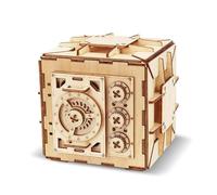 ACESOME Cluebox 3D Puzzle de madera, abrir/cerrar contraseña, caja de rompecabezas de madera para adultos, hucha y regalo, 12 cm