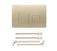 Acesome - Placa de accionamiento para inodoro compatible con Geberit sigma01 sigma10 sigma20 sigma21 sigma30 sigma50 sigma60 placa de accionamiento de plástico para descarga de 2 cantidades (dorado)