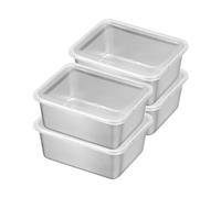 ACESOME Recipientes con tapa, recipientes de acero inoxidable de 500 ml con tapa, juego de recipientes de almacenamiento de alimentos, caja de almacenamiento de cocina, para queso, frutas, ensaladas,