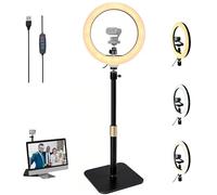Acetaken Link-2-Pro - Soporte de luz para cámara web de escritorio, anillo de luz de 10 pulgadas con soporte para cámara web Insta360 Link 2 Pro/Link 2c Pro/Link 2 / Link 2C